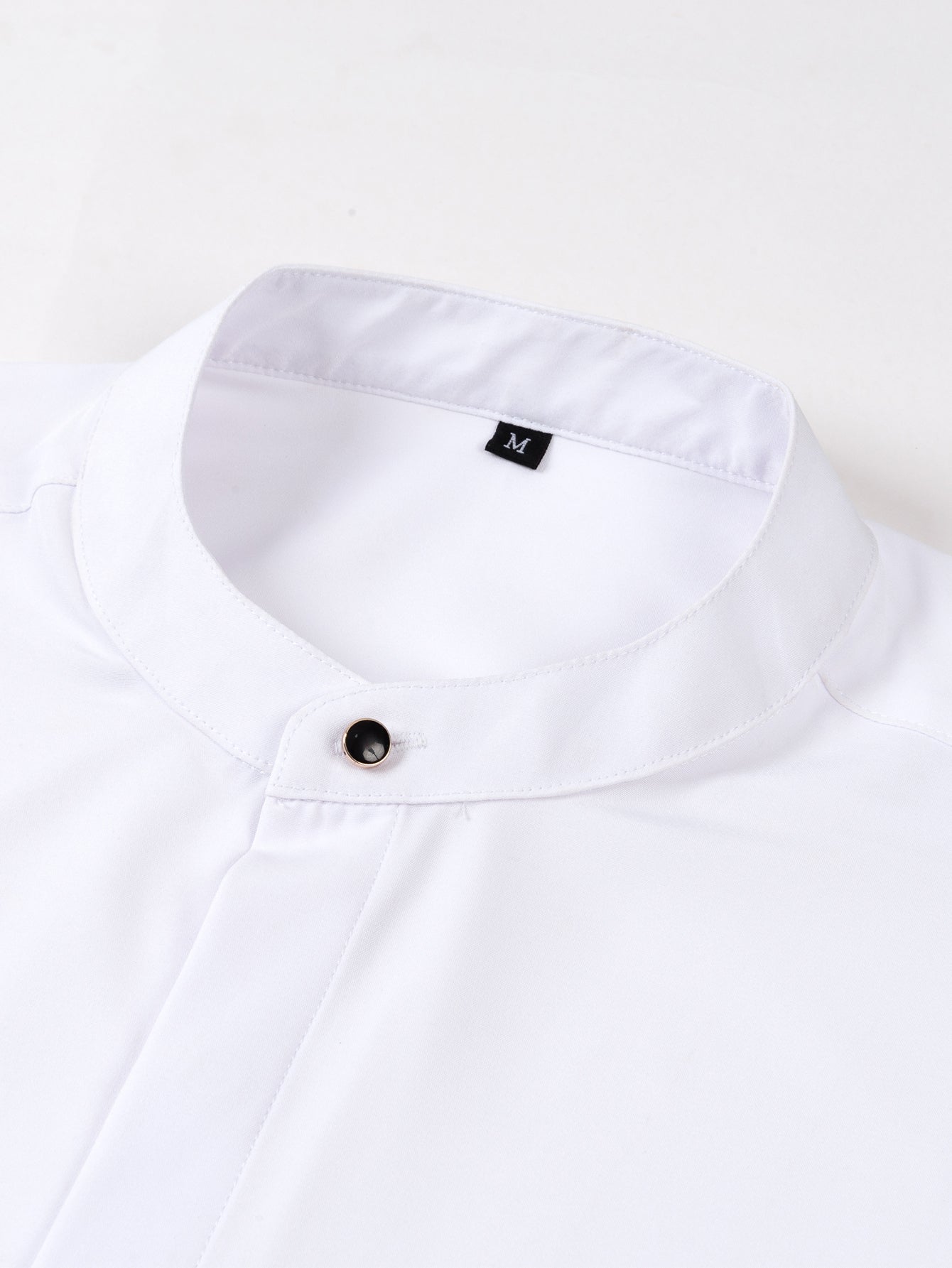 High Neck Shirt & Slim Fit Flared Leg Trousers