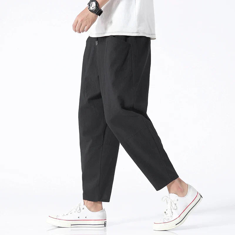 Taro | Cotton-Linen Blend Pants