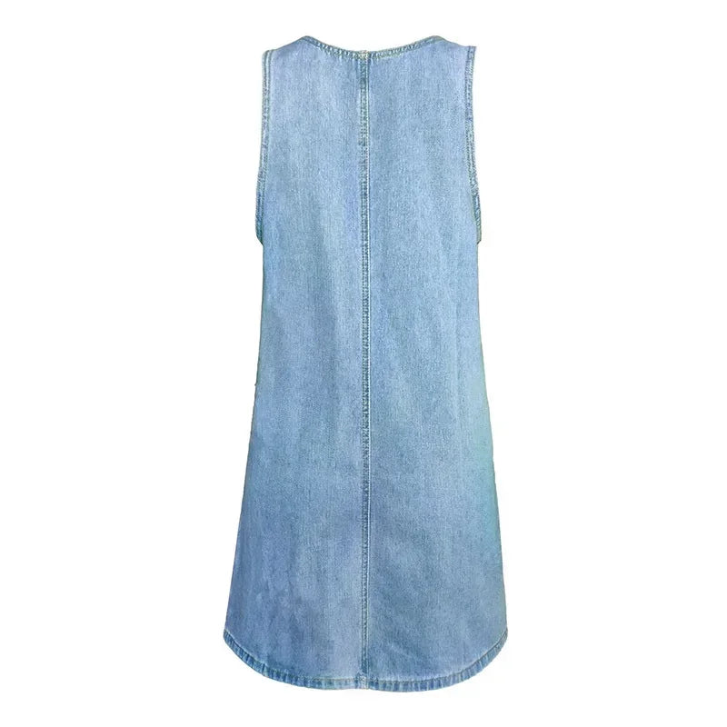 Sofia™ | Practical and Lightweight Denim Summer Dress - Montaracrest