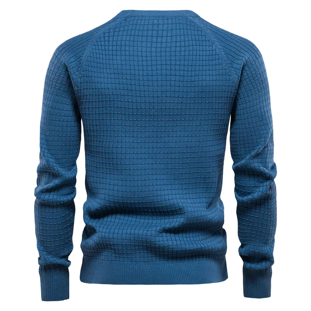 Men's Checked Pattern Pullover - Montaracrest