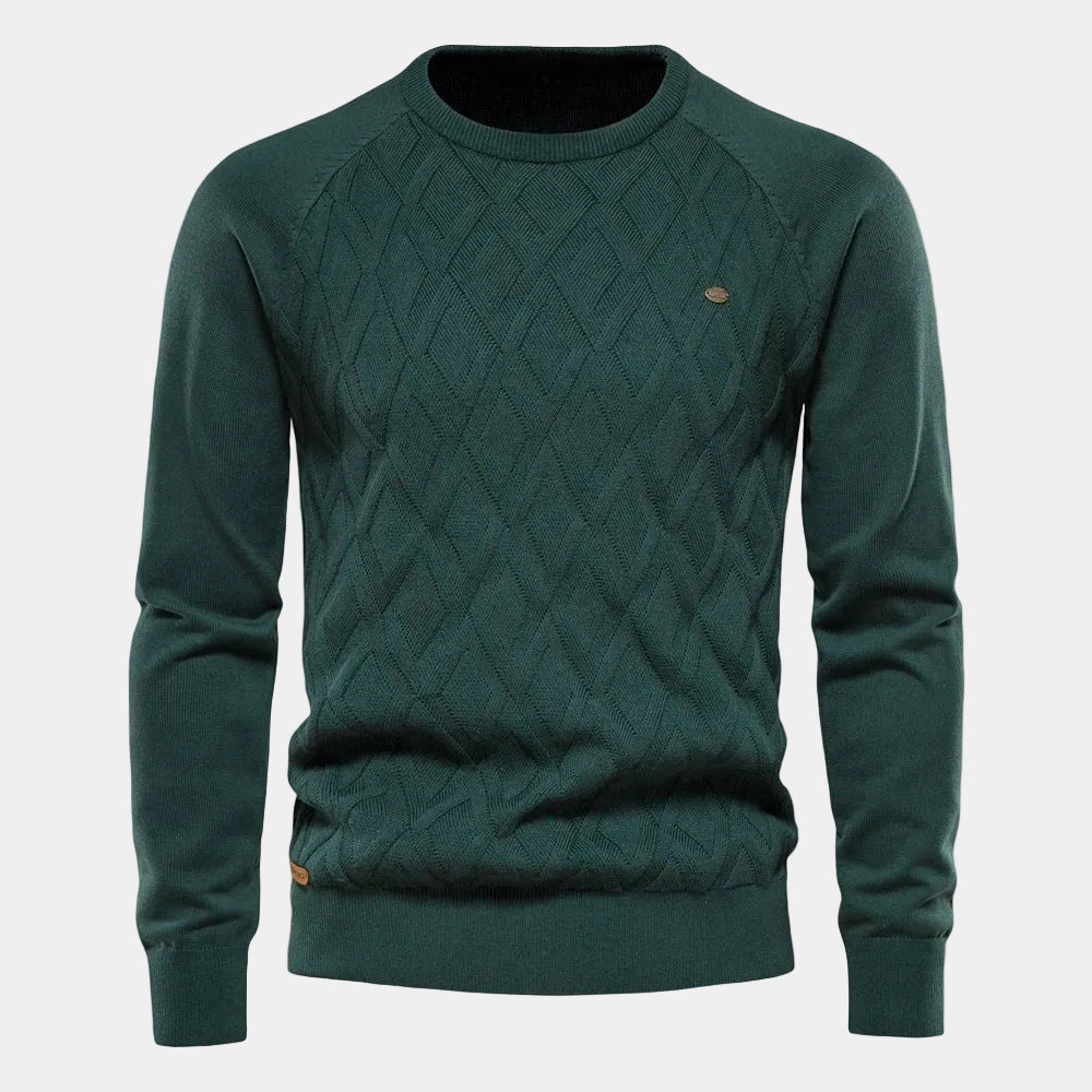 Theodor | Pullover Da Uomo Con Motivo A Rombi - Montaracrest