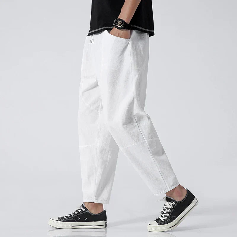 Taro | Cotton-Linen Blend Pants