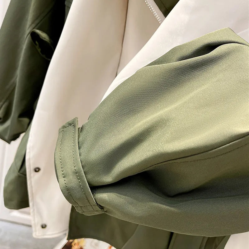 Montaracrest Fiore windbreaker jacket in lightweight, water-resistant fabric with a sleek design and adjustable hood.