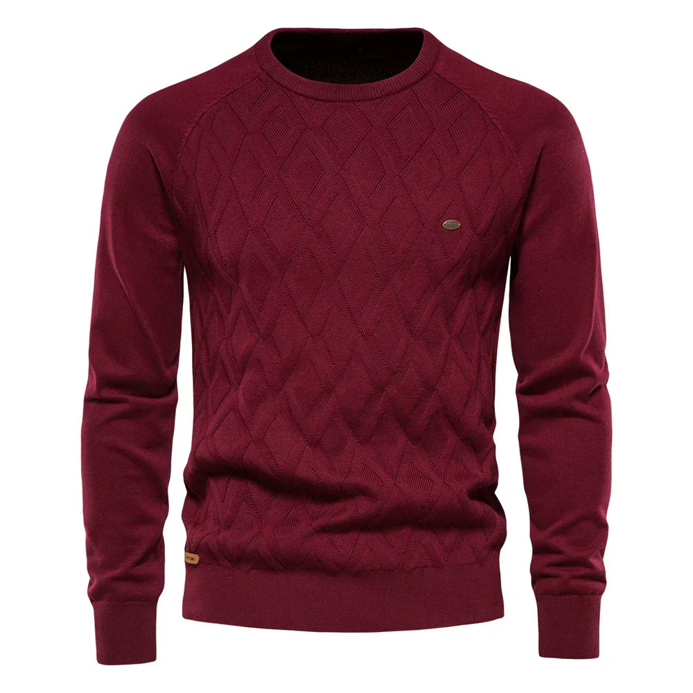 Men's Checked Pullover - Montaracrest