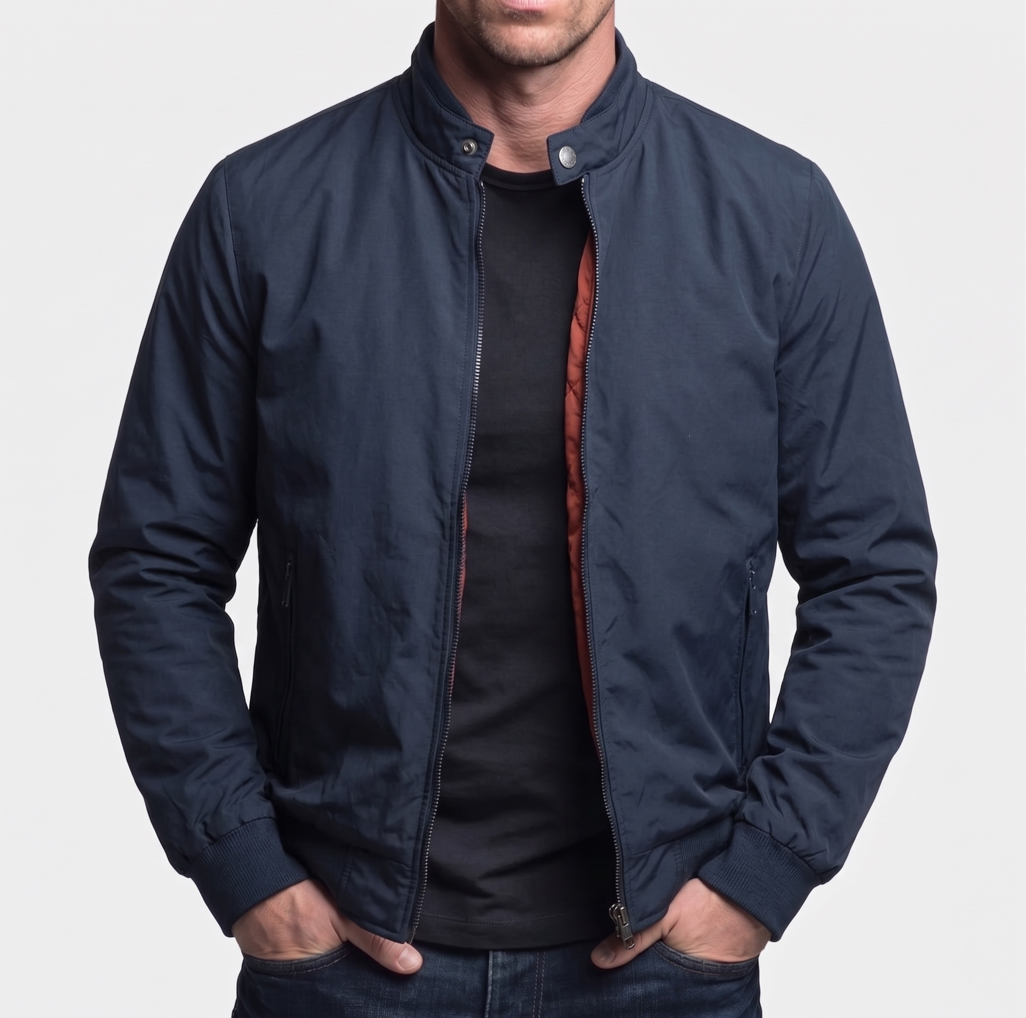 Stealth Onyx – Slim Fit Windproof Bomber