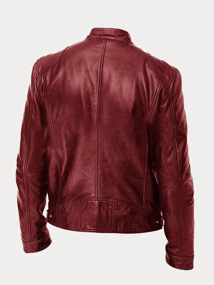 Casual Leather Jacket - Montaracrest