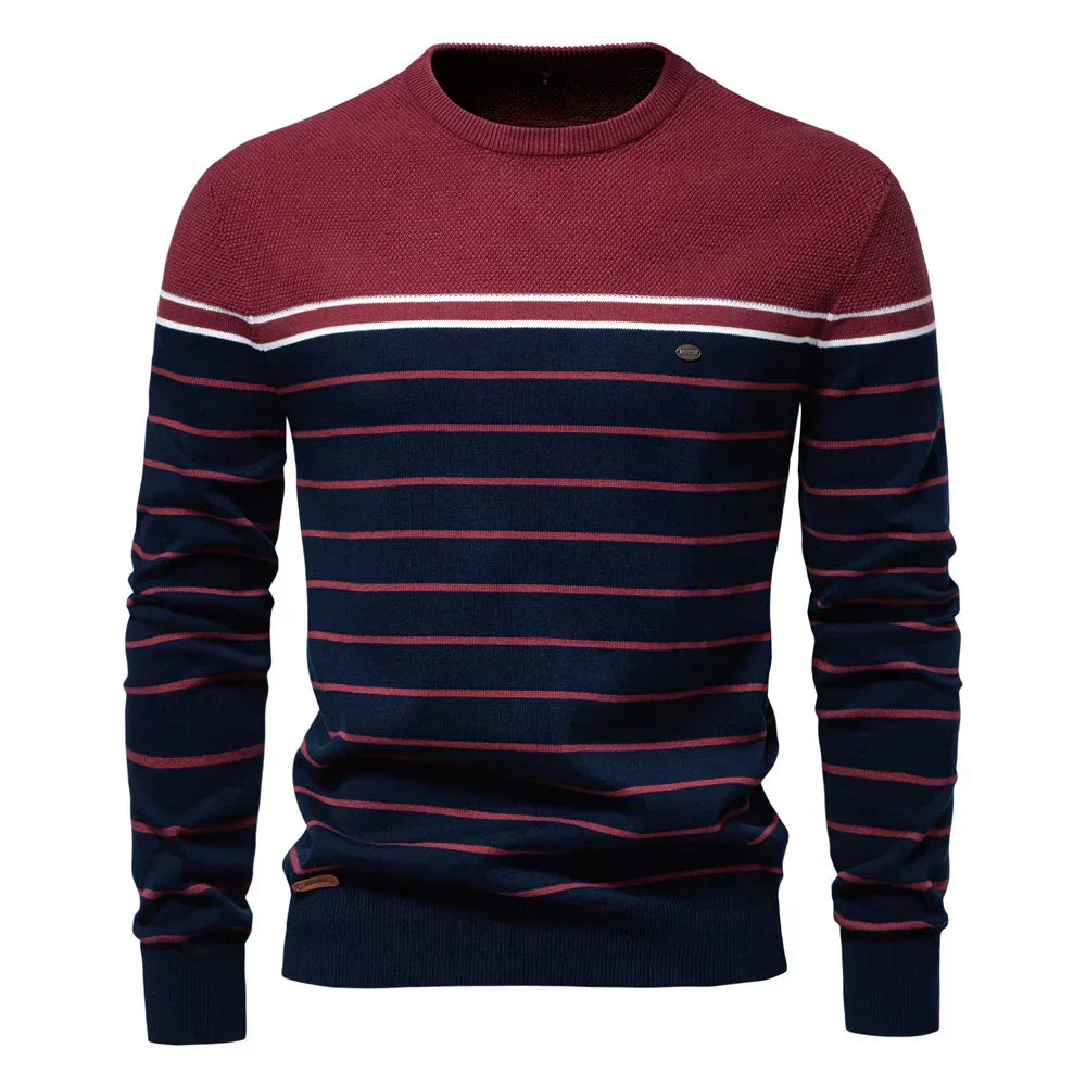 Men's Striped Sweater - Montaracrest