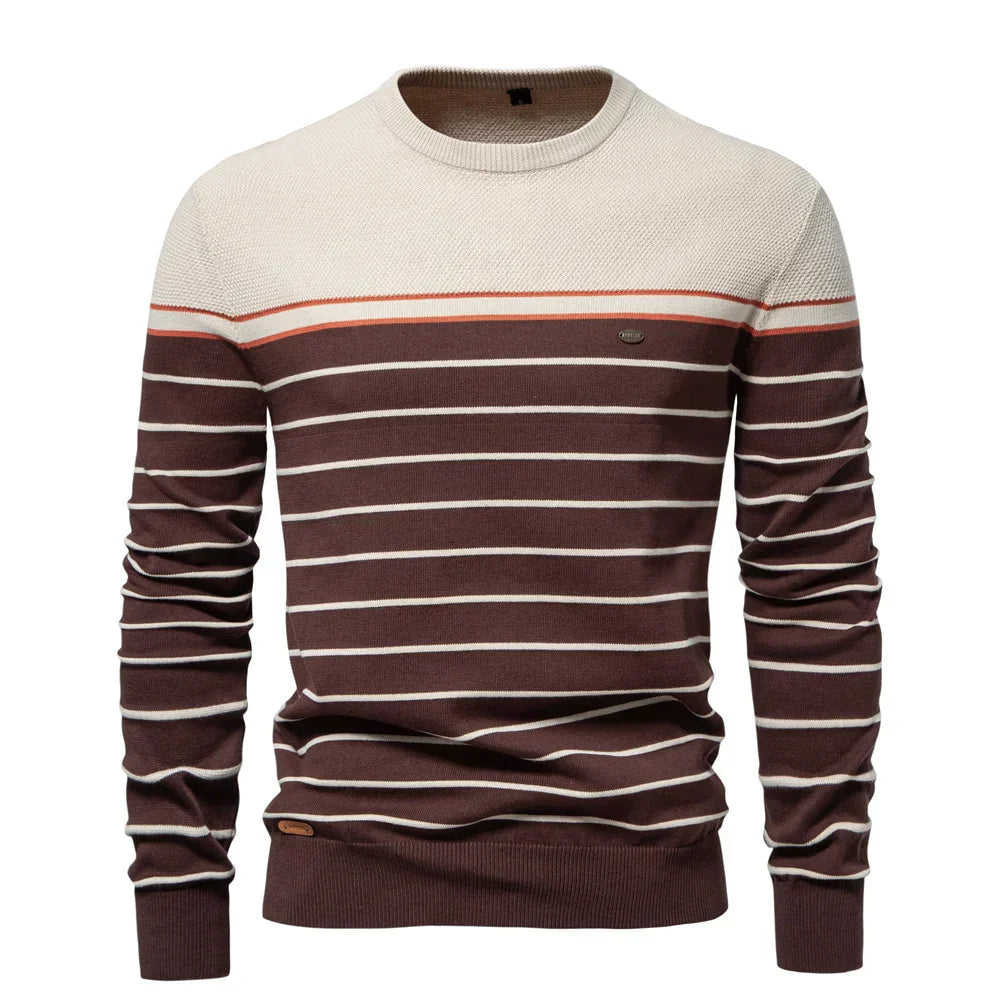 Men's Striped Sweater - Montaracrest