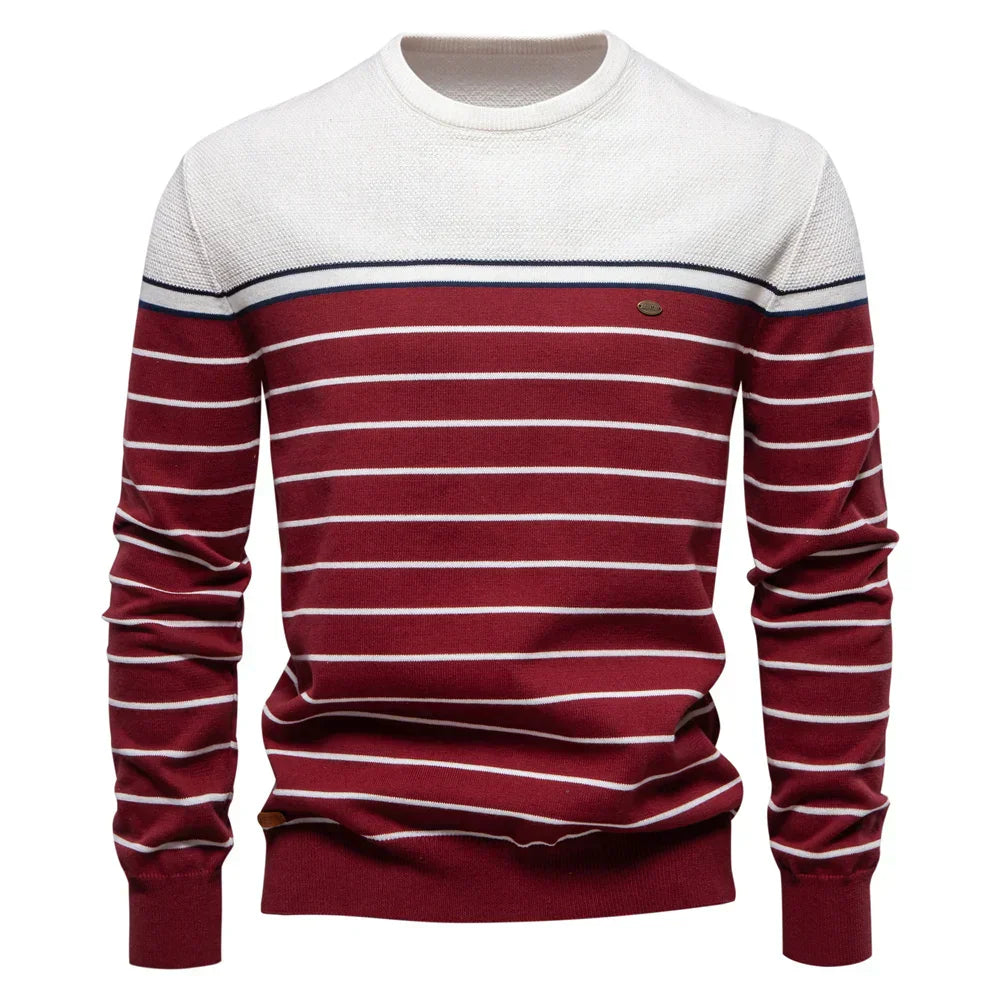 Men's Striped Sweater - Montaracrest