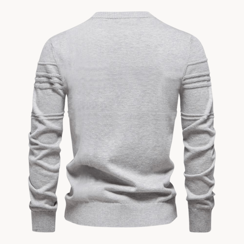 Montaracrest Burkhard men's elegant plaid pullover featuring a classic checkered pattern, perfect for stylish casual wear.