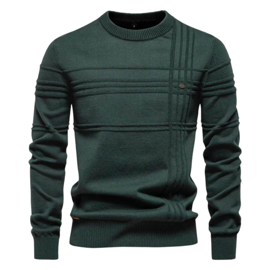 Stylish Checked Pullover for Men - Elegant Design