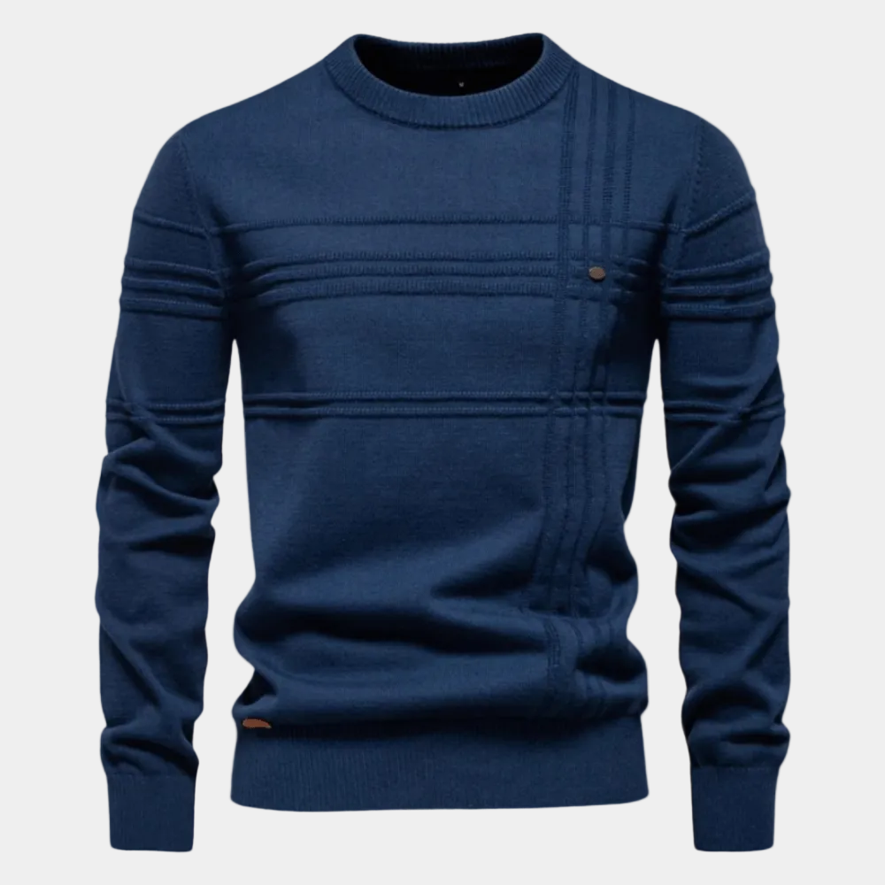 Burkhard | Pullover Elegante Da Uomo Con Motivo A Quadri - Montaracrest