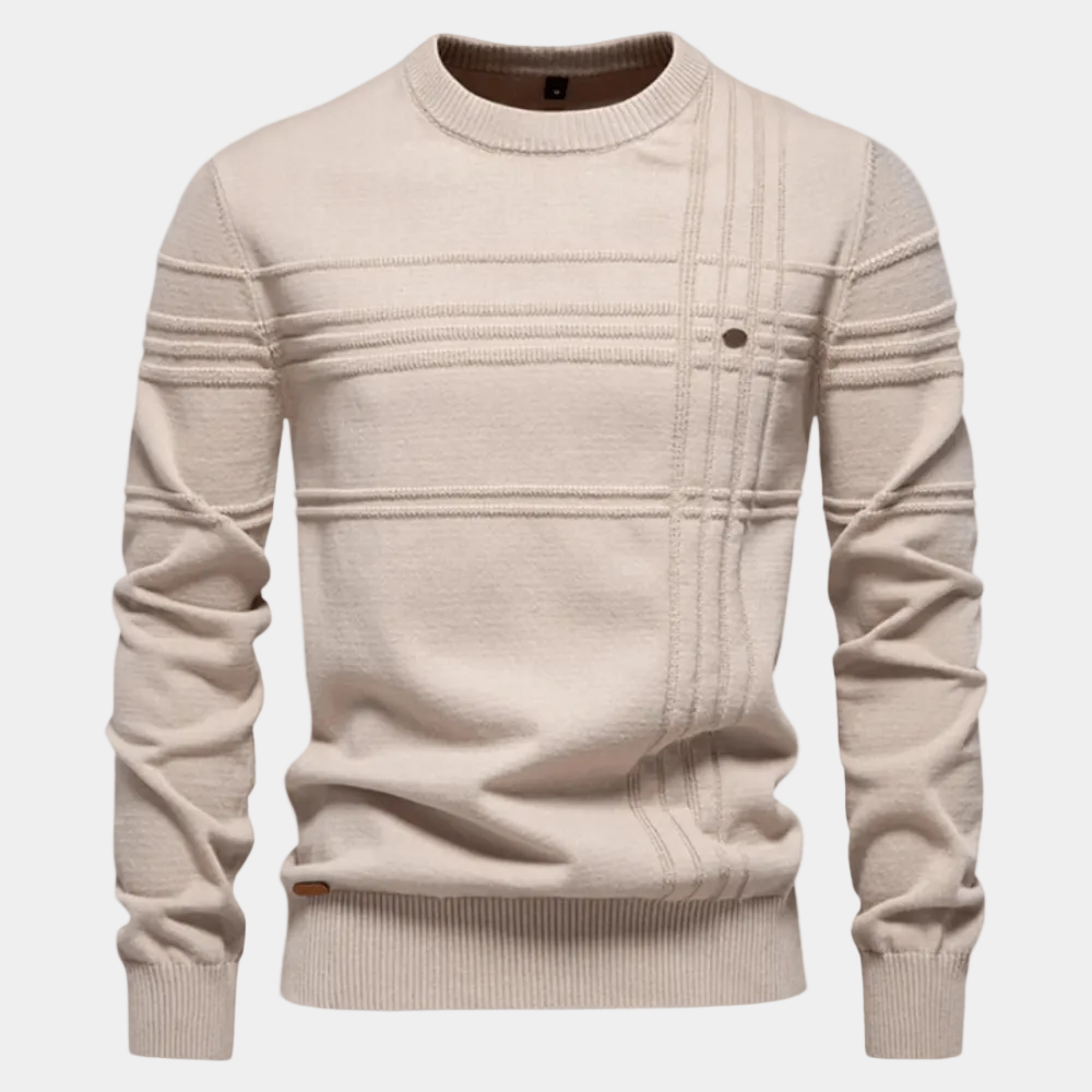 Burkhard | Pullover Elegante Da Uomo Con Motivo A Quadri - Montaracrest