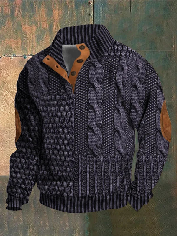 Cozy Patterned Pullover - NICK - Montaracrest
