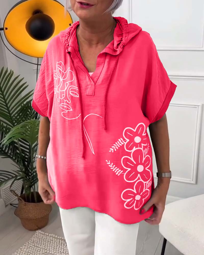 Esme | Floral Hooded Blouse