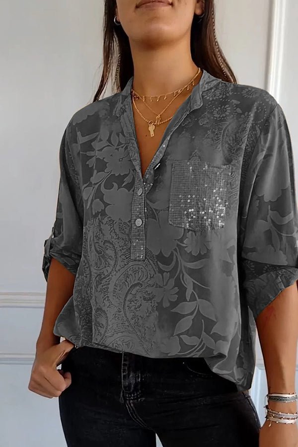 Ayame | Elegant Sequin Top