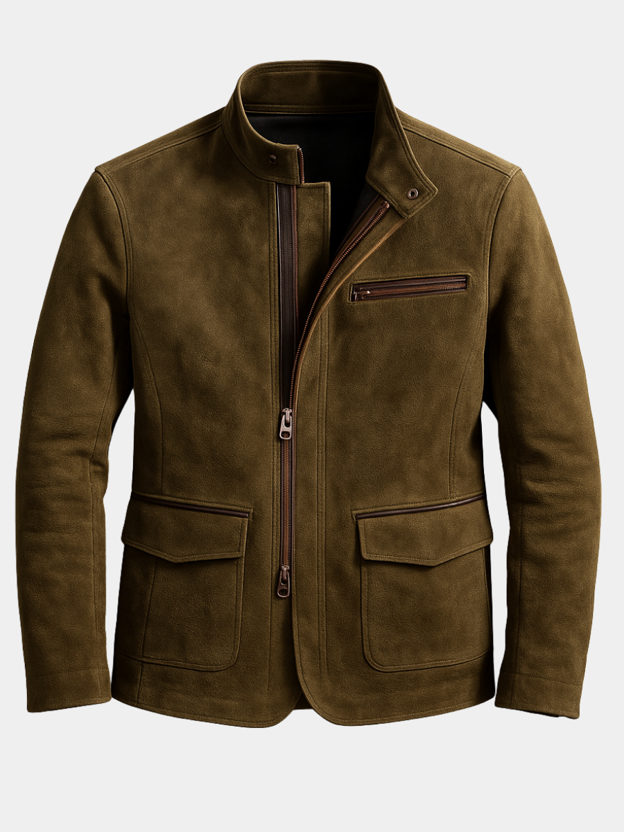 Suede Jacket in Classic Style