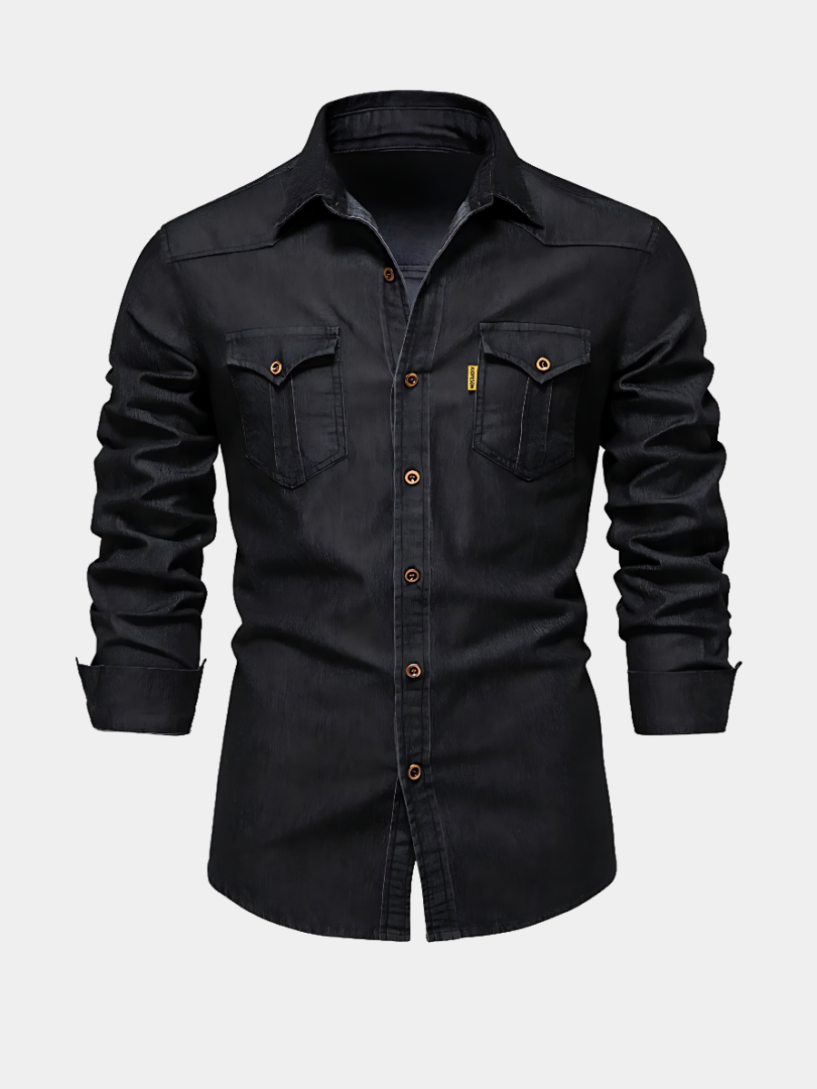 Stylish Slim Fit Denim Shirt