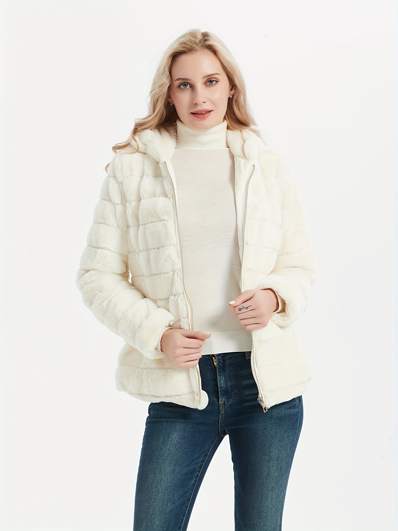 Poppy | Plush Teddy Faux-Fur Zip Jacket