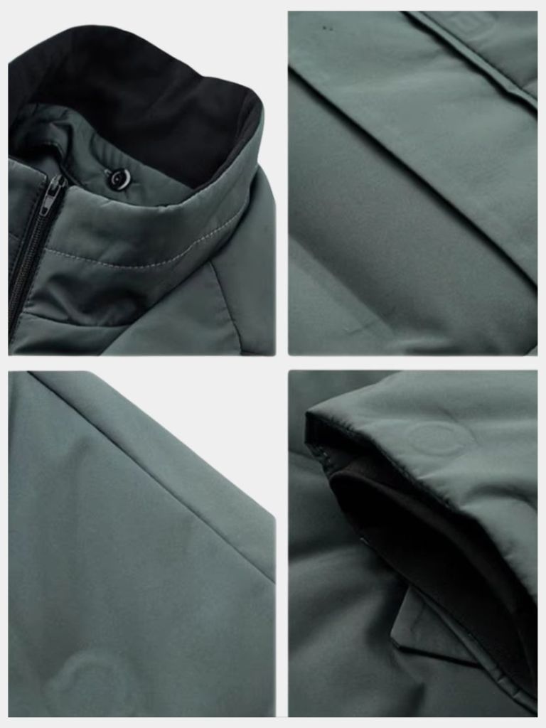 Montaracrest Aristocrat winter jacket with a cross crown design, featuring a stylish, warm outerwear for cold weather.