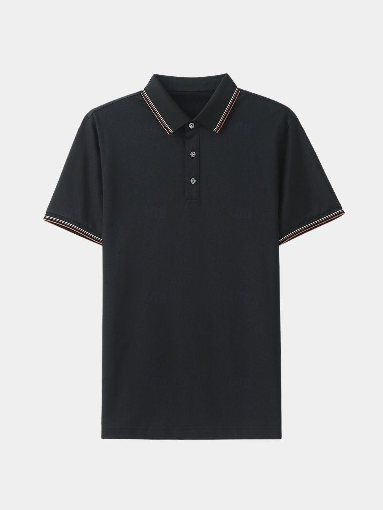 Montaracrest Polo Classica Azure, classic short-sleeve polo shirt with a cross crown logo, in vibrant azure color.