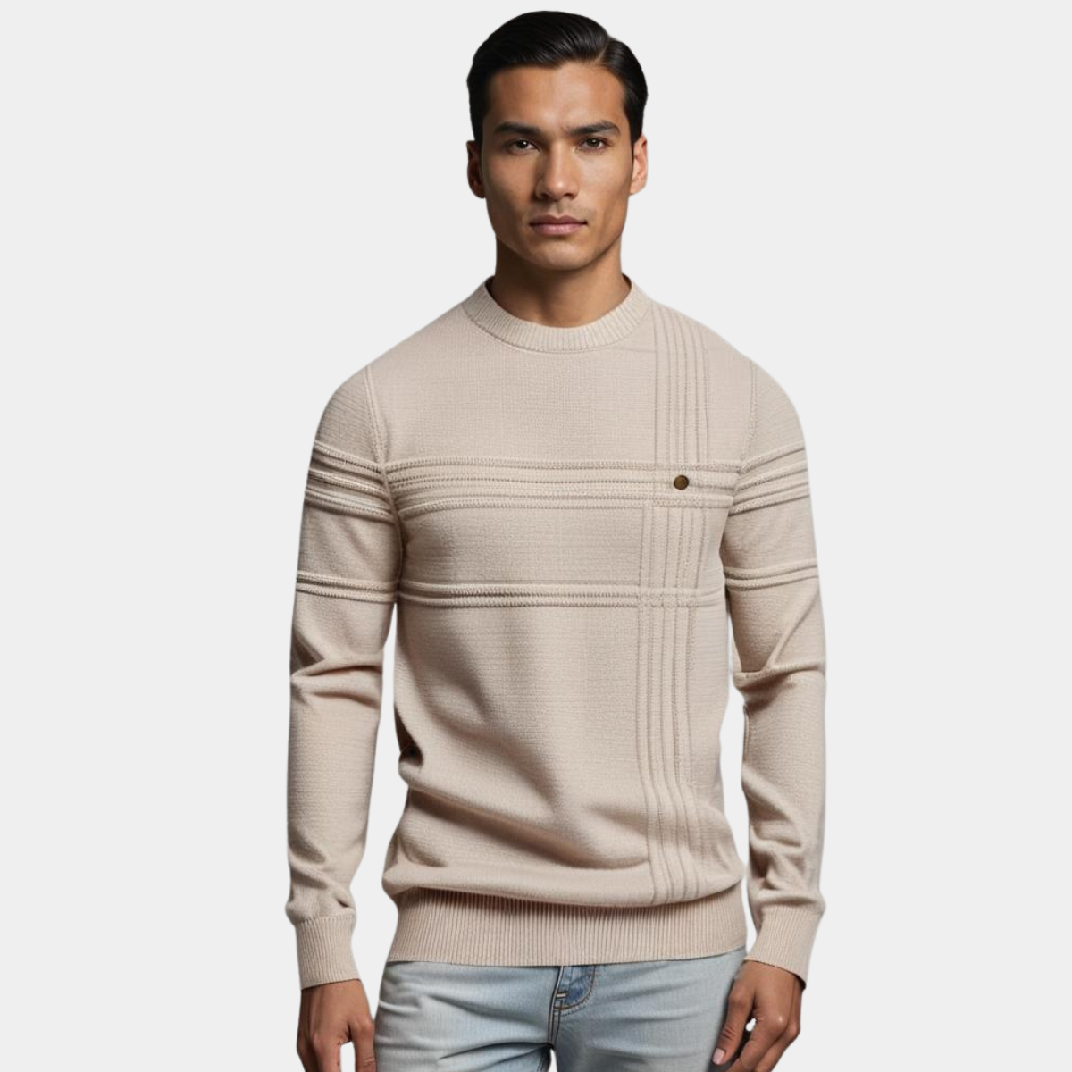 Men's Elegant Knitted Pullover - Montaracrest