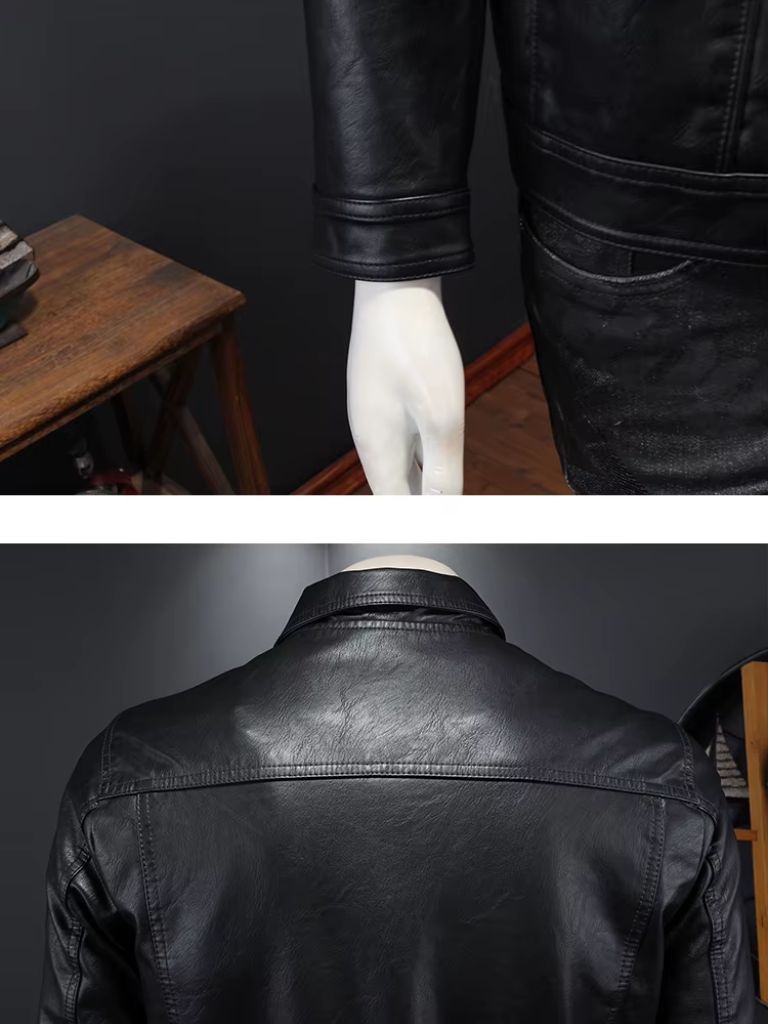 Bronze-colored rebel leather jacket by Montaracrest with cross crown design, stylish and edgy for a bold look.