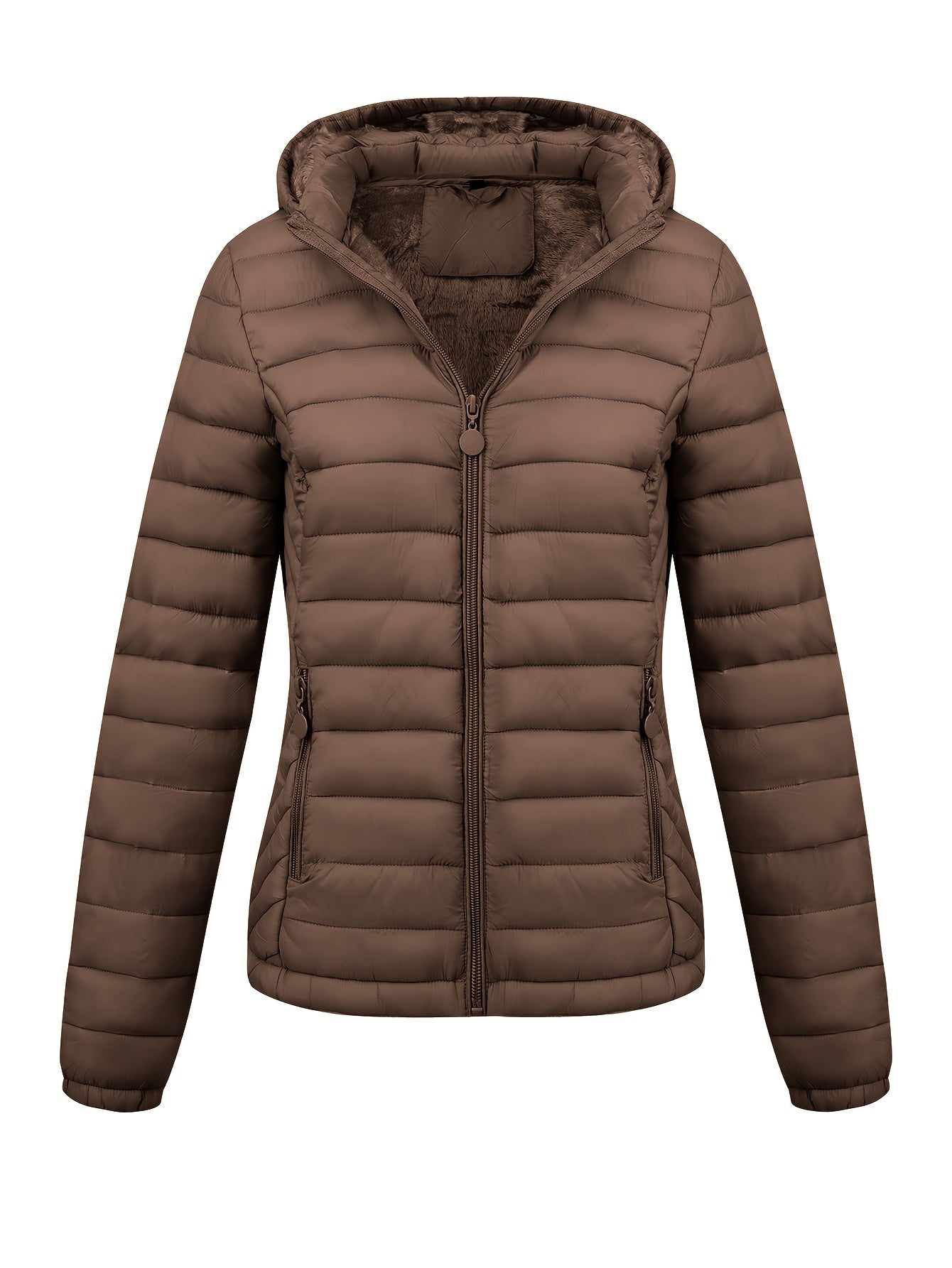 Isla | Hooded Fleece-Lined Puffer Jacket