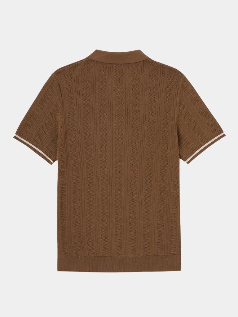 Montaracrest Café Milano Polo shirt featuring a cross crown logo, in classic polo style with a collared neckline and short sleeves.