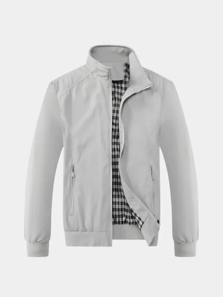 Montaracrest casual solid bomber jacket, Effen style, featuring a sleek design and cross crown detailing.