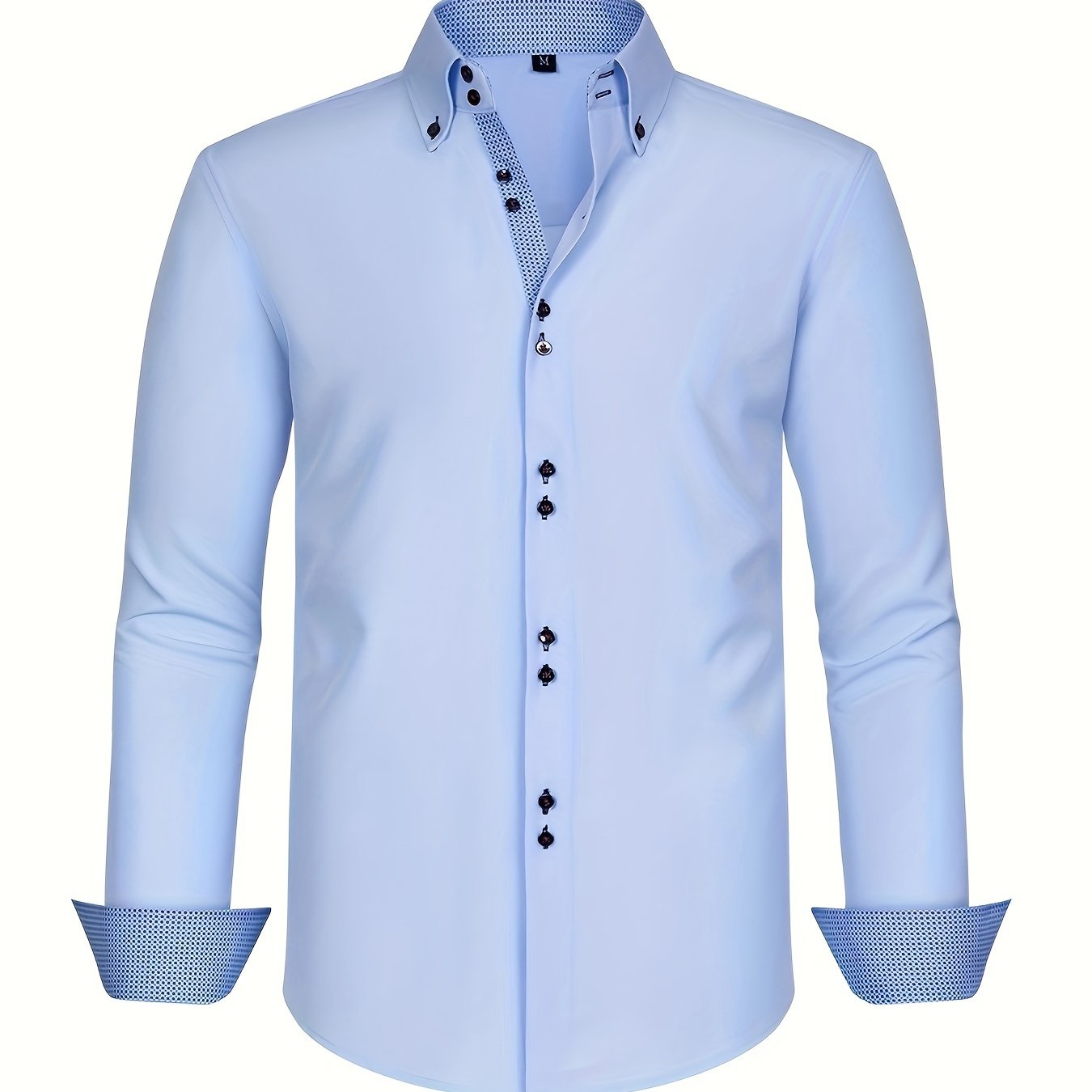 ALBERTO | Sleek Elegant Shirt with Contrasting Accents