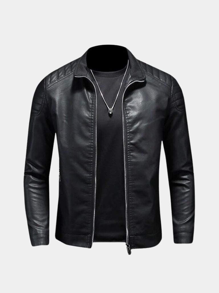 Montaracrest leather jacket with crisscross design, stylish men's or women's crociata-style blazer, premium leather outerwear.