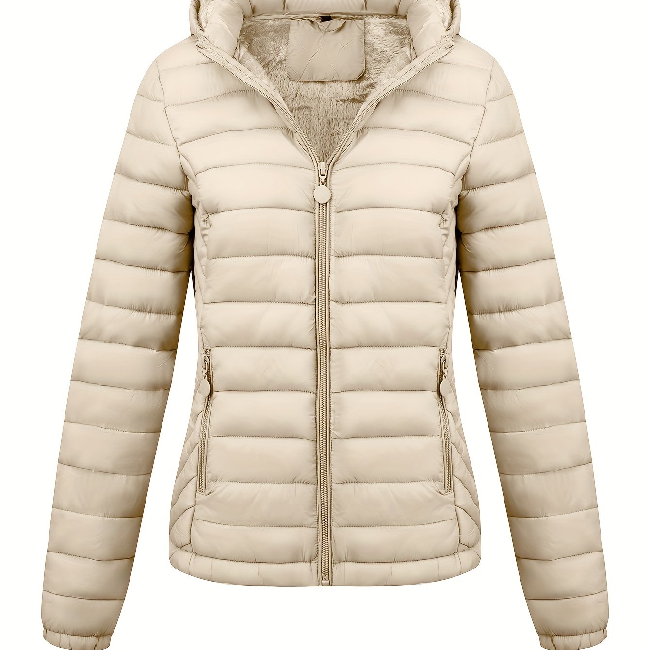 Isla | Hooded Fleece-Lined Puffer Jacket