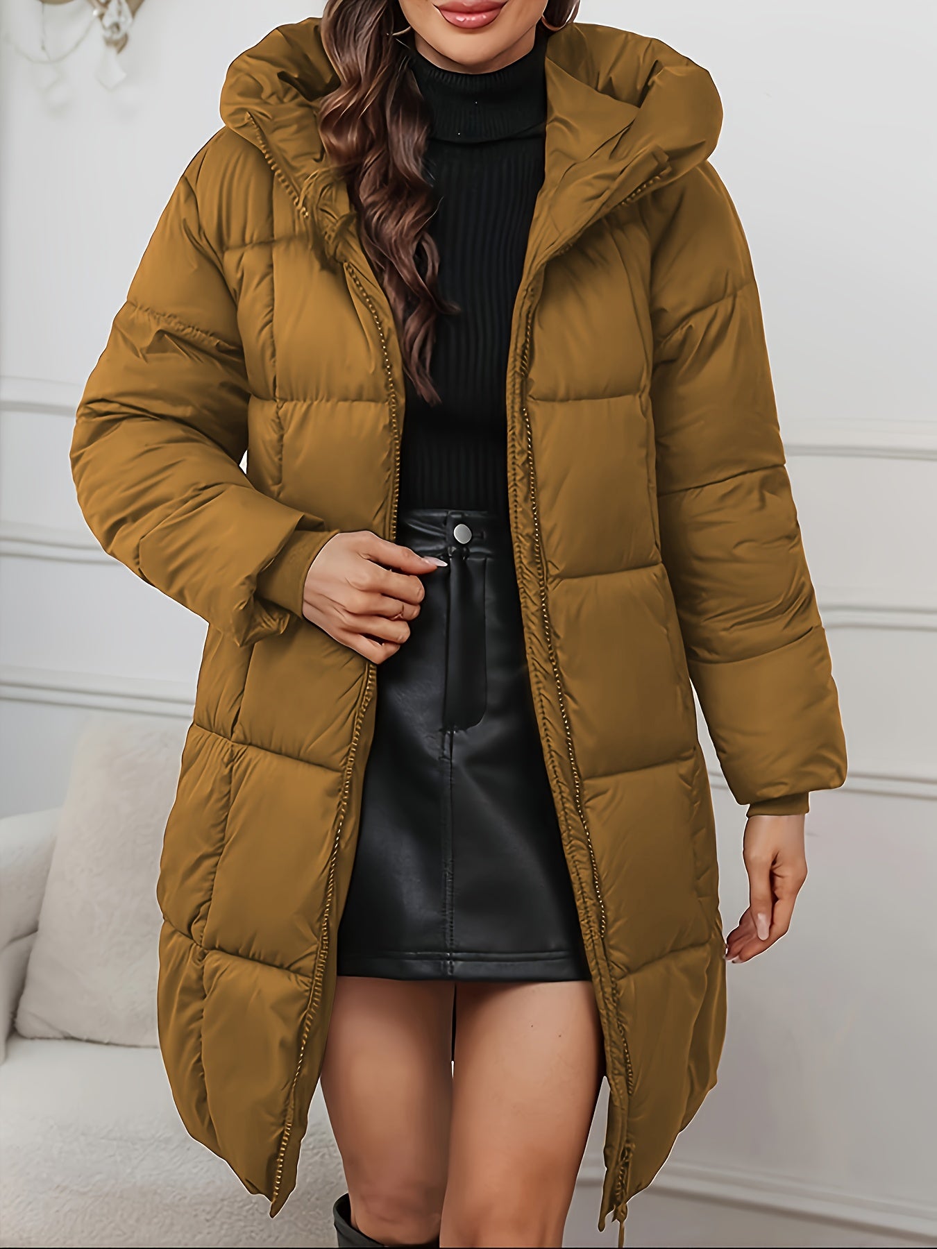 Holly | Longline Hooded Puffer Coat