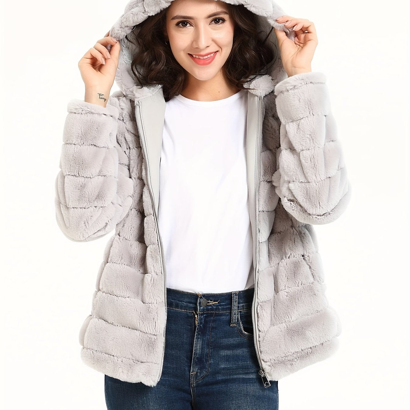 Poppy | Plush Teddy Faux-Fur Zip Jacket