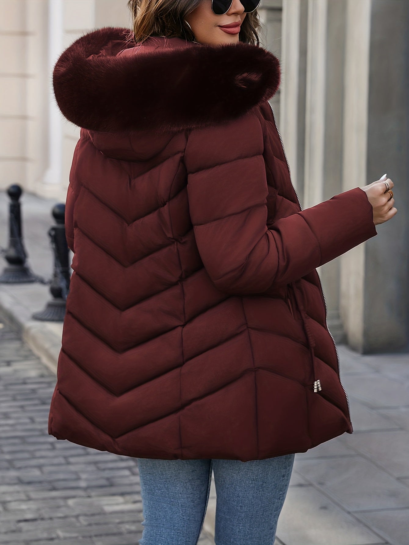 Florence | Premium Faux-Fur Hood Puffer Coat
