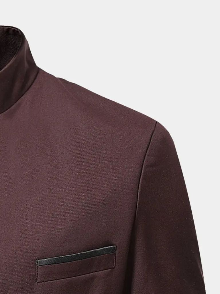 Elegant collar jacket by Montaracrest featuring a sleek design and tailored fit, perfect for stylish, sophisticated looks.