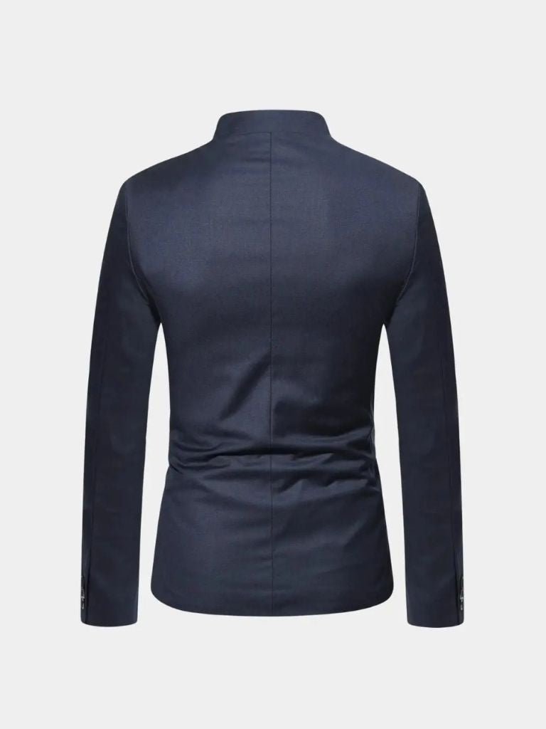 Elegant Montaracrest collar jacket with a tailored fit, featuring a stylish collar and sleek design, perfect for sophisticated casual wear.