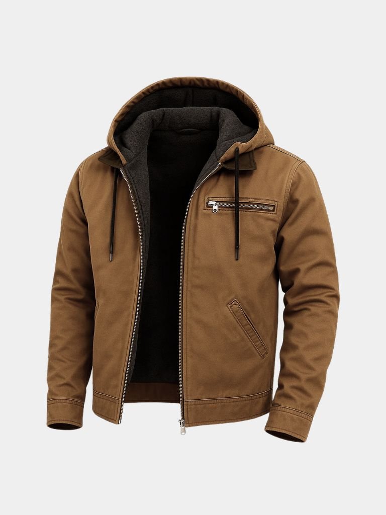 Montaracrest essential hooded jacket with cross crown design, lightweight casual outerwear for versatile style.