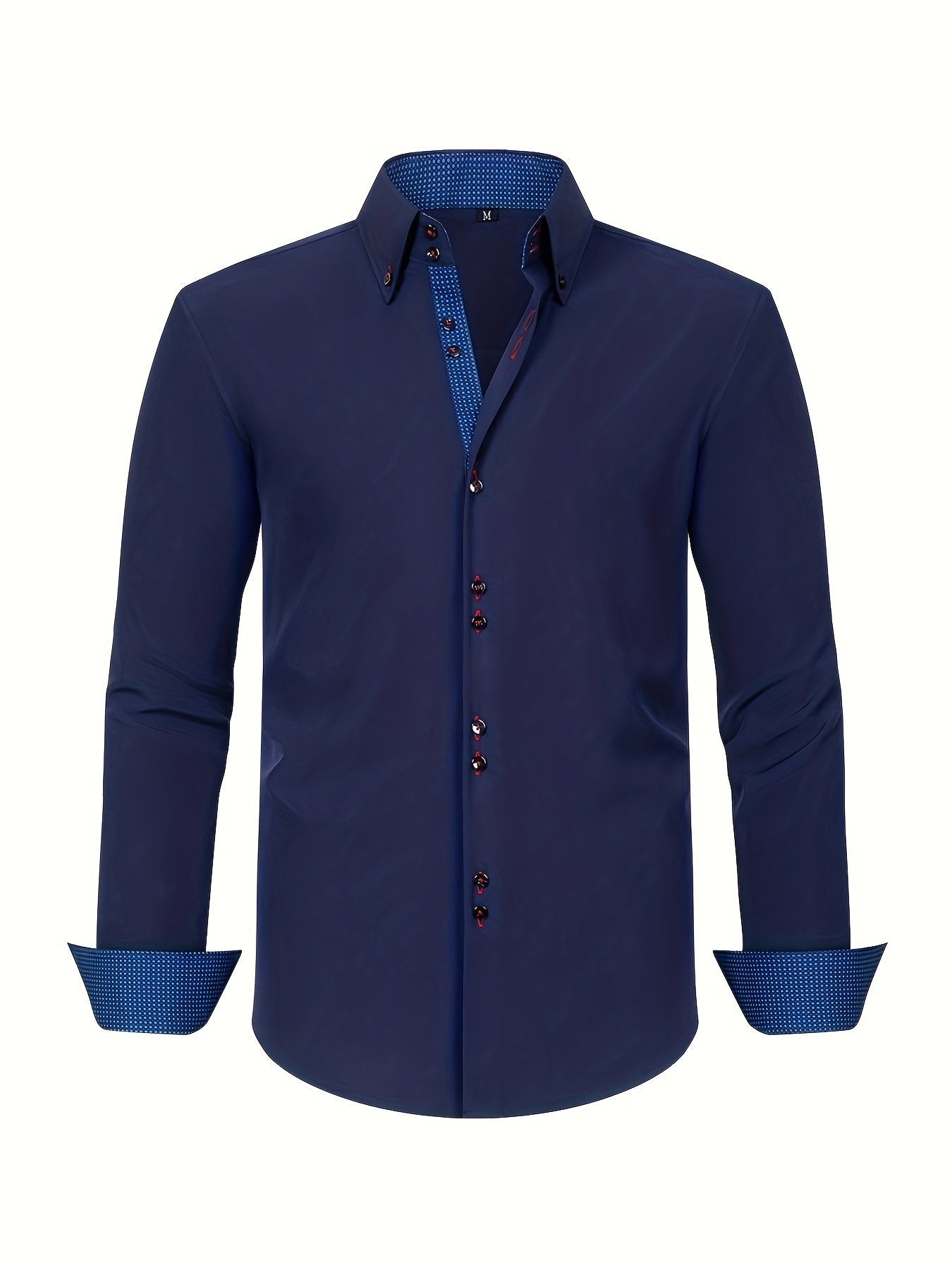 ALBERTO | Sleek Elegant Shirt with Contrasting Accents