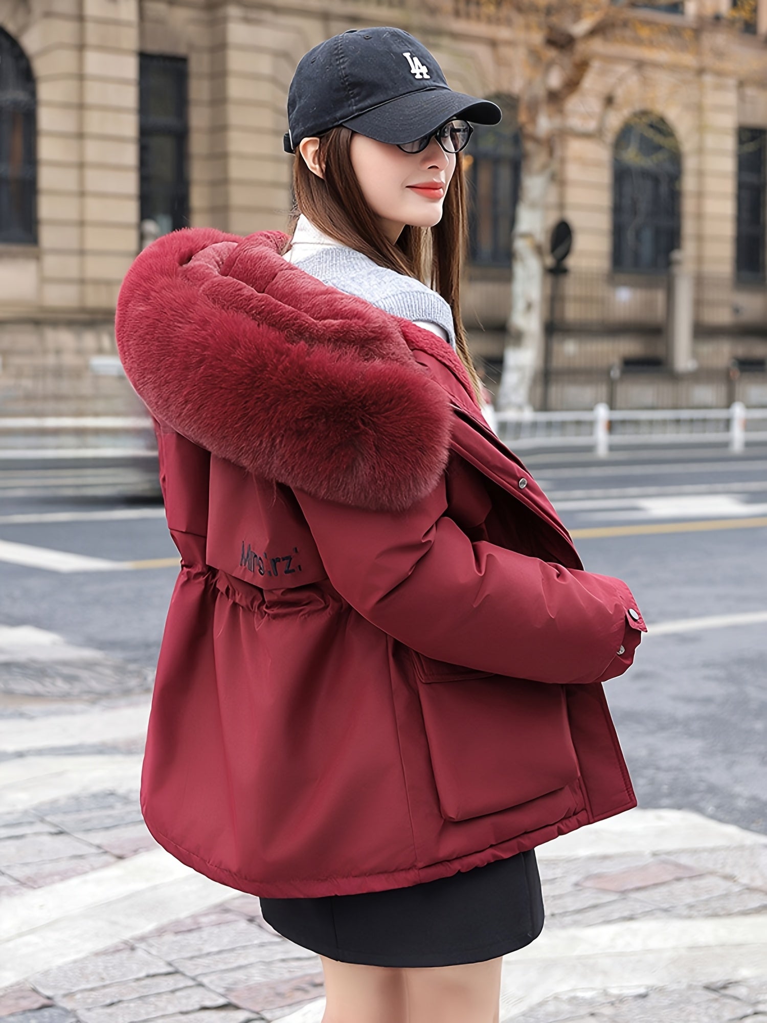 Chloe | Utility Faux-Fur Collar Parka Jacket