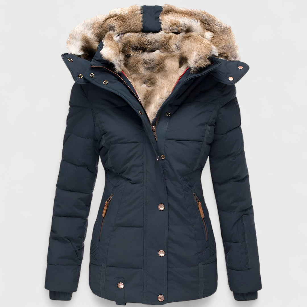 Annamarie - Puffer con cappuccio e design magro adatto - Montaracrest