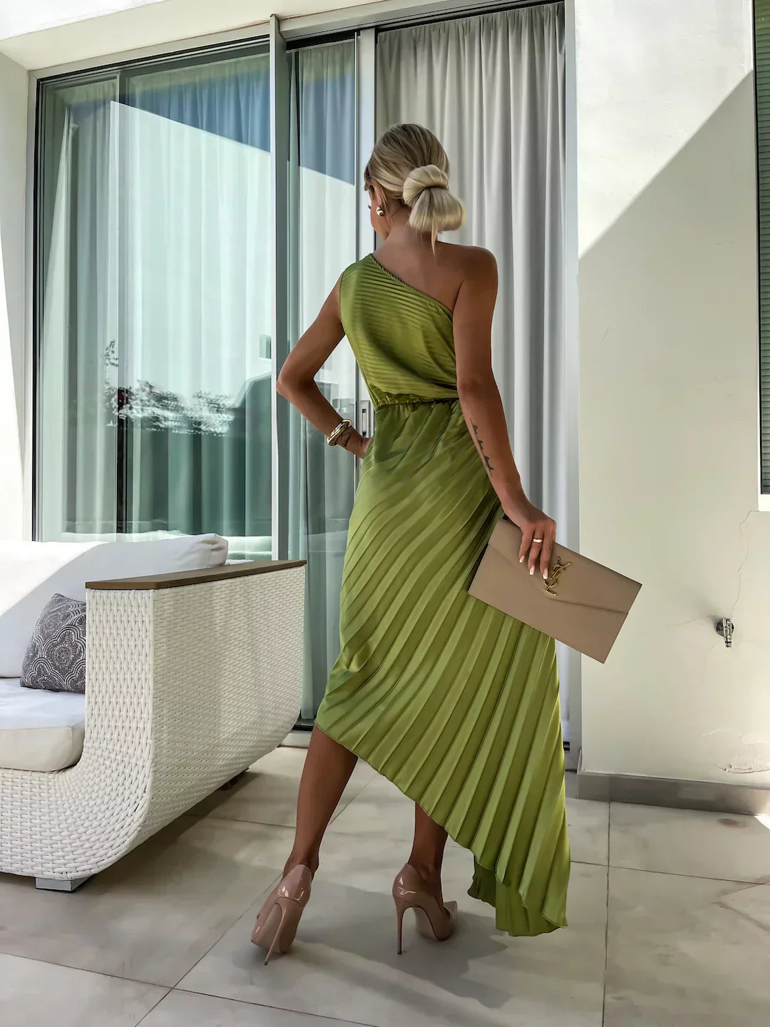 Floral Asymmetry Dress - Montaracrest