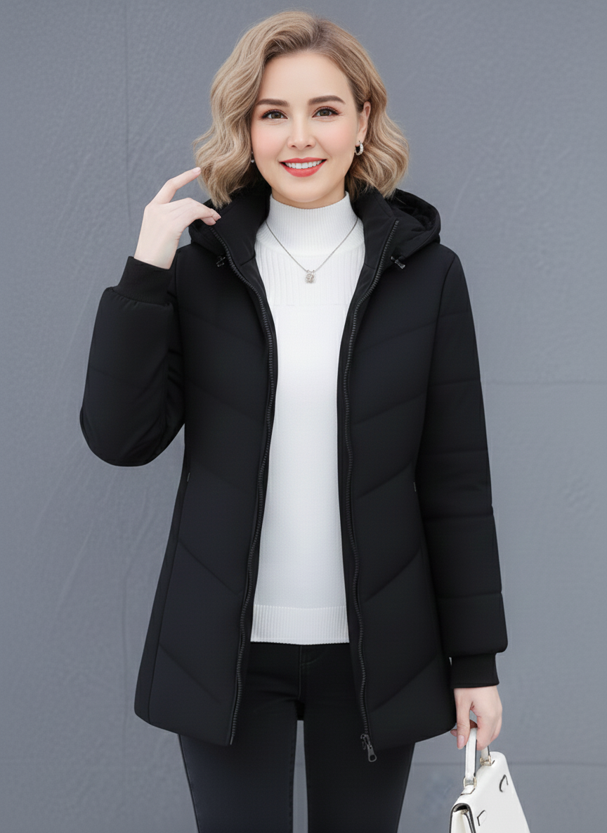 Ava | Minimal Hooded Puffer Jacket