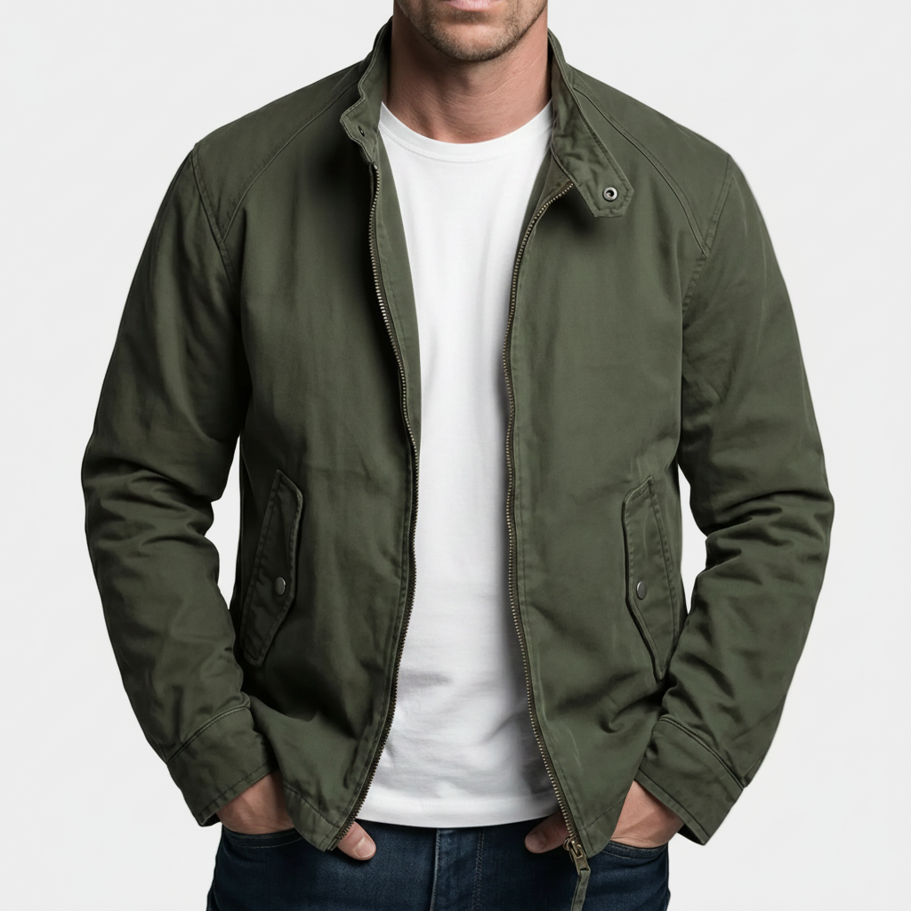 Dayton Vintage Cotton Zip-Up Jacket