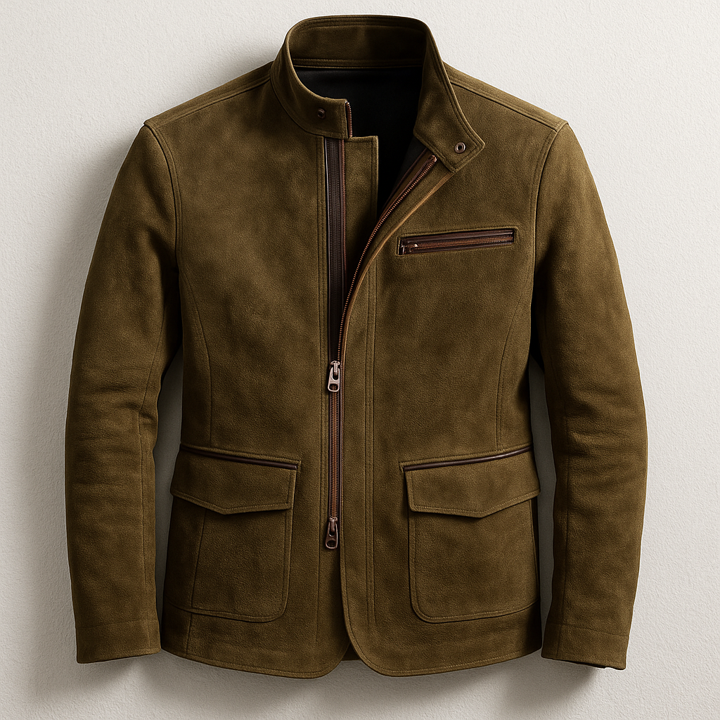 Suede Jacket in Classic Style