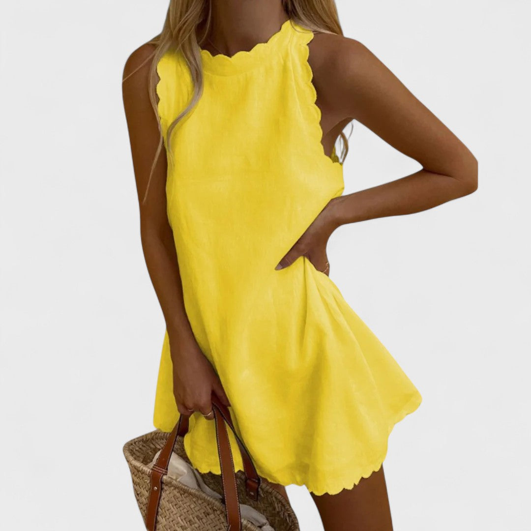 Bianca | Vestito Corto Premium Ricamato - Montaracrest