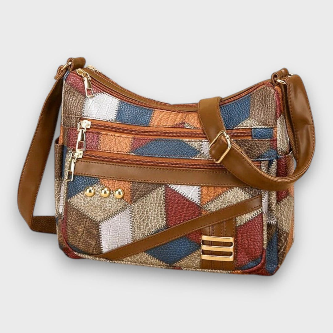 Maria – Patchwork Leather Shoulder Bag