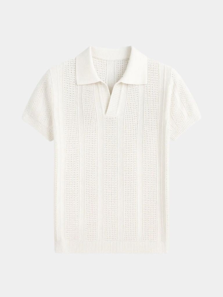 Ivory Polo Costa d'Avorio by Montaracrest featuring a classic polo shirt with a cross crown logo on the chest.