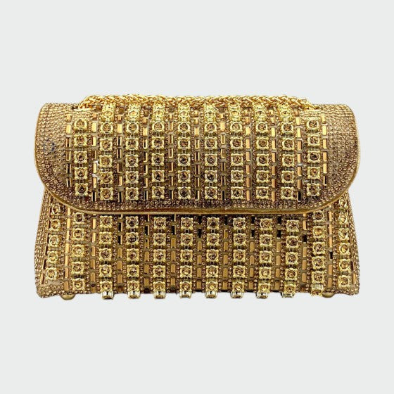 Laviera - Chic Chain Colored Diamond Shoulder Bag